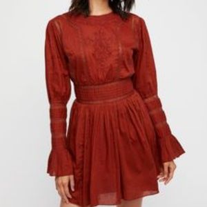 Free People Victorian waisted mini dress